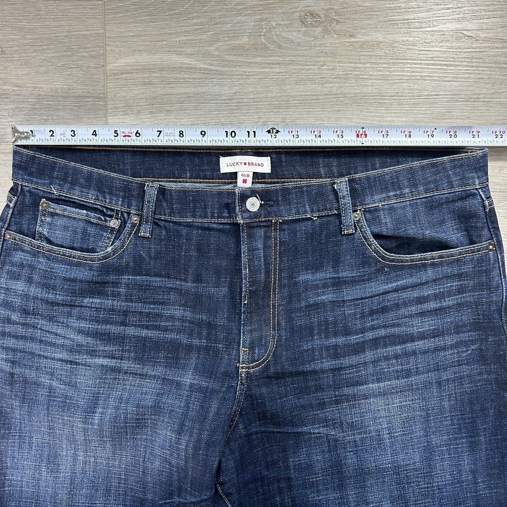 Lucky Brand 329 Classic Straight Leg 42x30(29.5) Dark Wash Denim Jeans Mens - Picture 11 of 14
